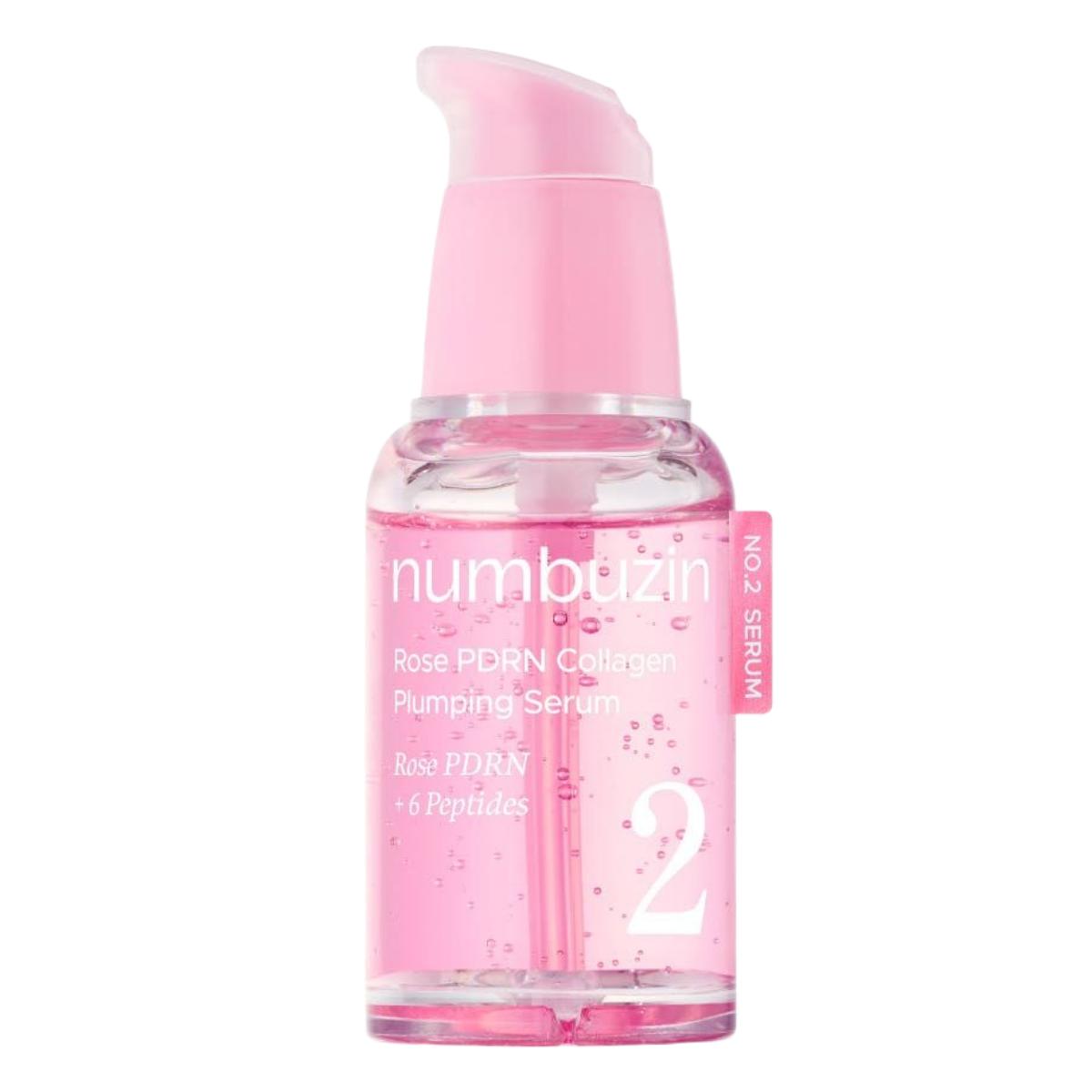 Numbuzin No. 2 Rose PDRN Collagen Plumping Serum Radiance Firming Booster 30ml