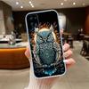 Cartoon Art Owl Phone Case for Motorola G14 G15 G24 G30 G31 G32 G34 G41 G42 G51 G52 G50 G60S G60 G62 G72 G71 G73 G84 G85 G200 E32