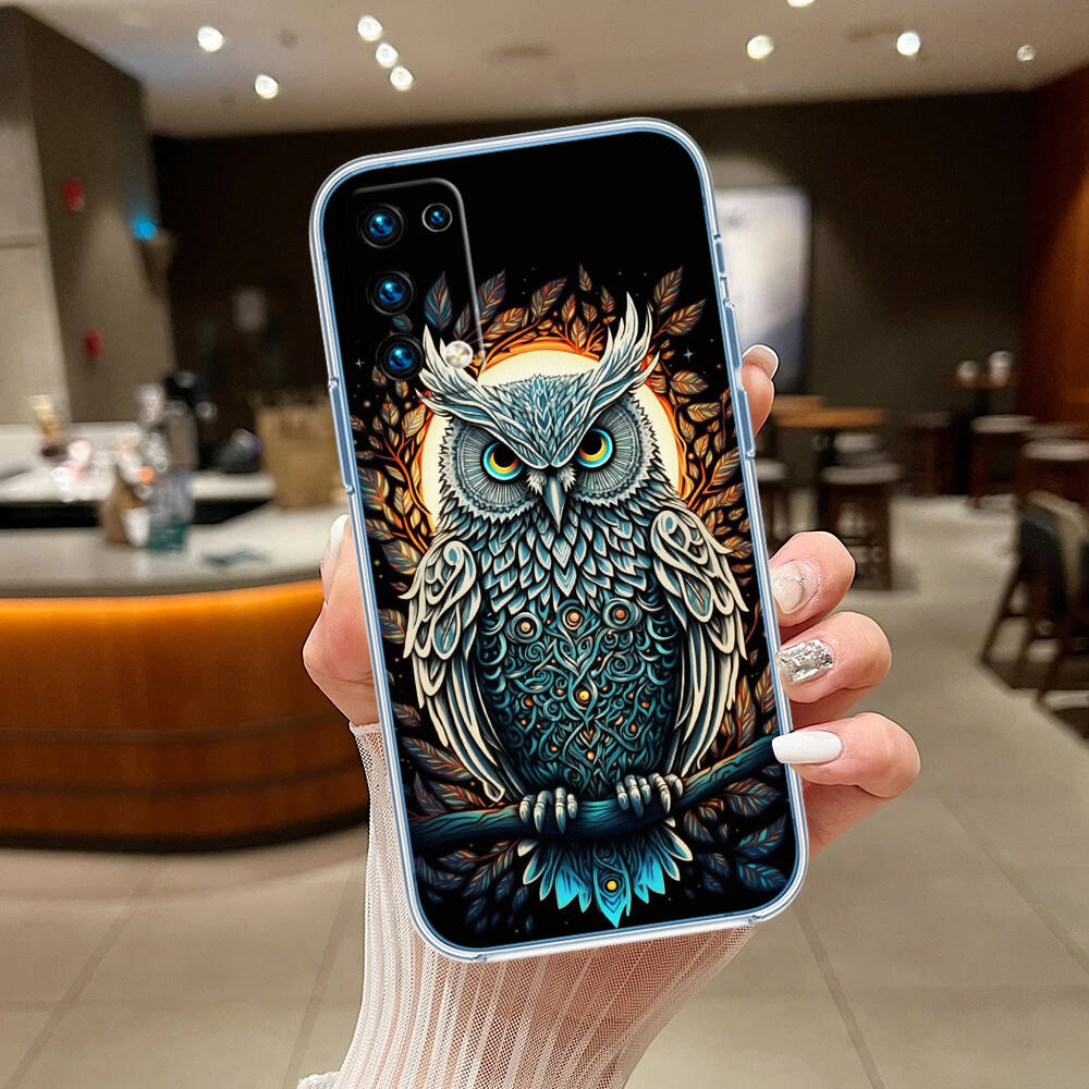 Cartoon Art Owl Phone Case for Motorola G14 G15 G24 G30 G31 G32 G34 G41 G42 G51 G52 G50 G60S G60 G62 G72 G71 G73 G84 G85 G200 E32