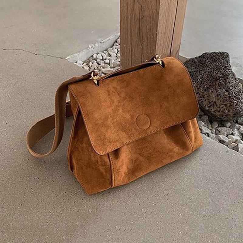 Winter Fashion Luxury Shoulder Bags For Women Retro Pu Leather Flap Crossbody Bag
