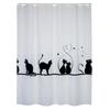 Rideau de douche - MSV - The Cat - 100% polyester - Anti-moisissure - 180 x 200 cm