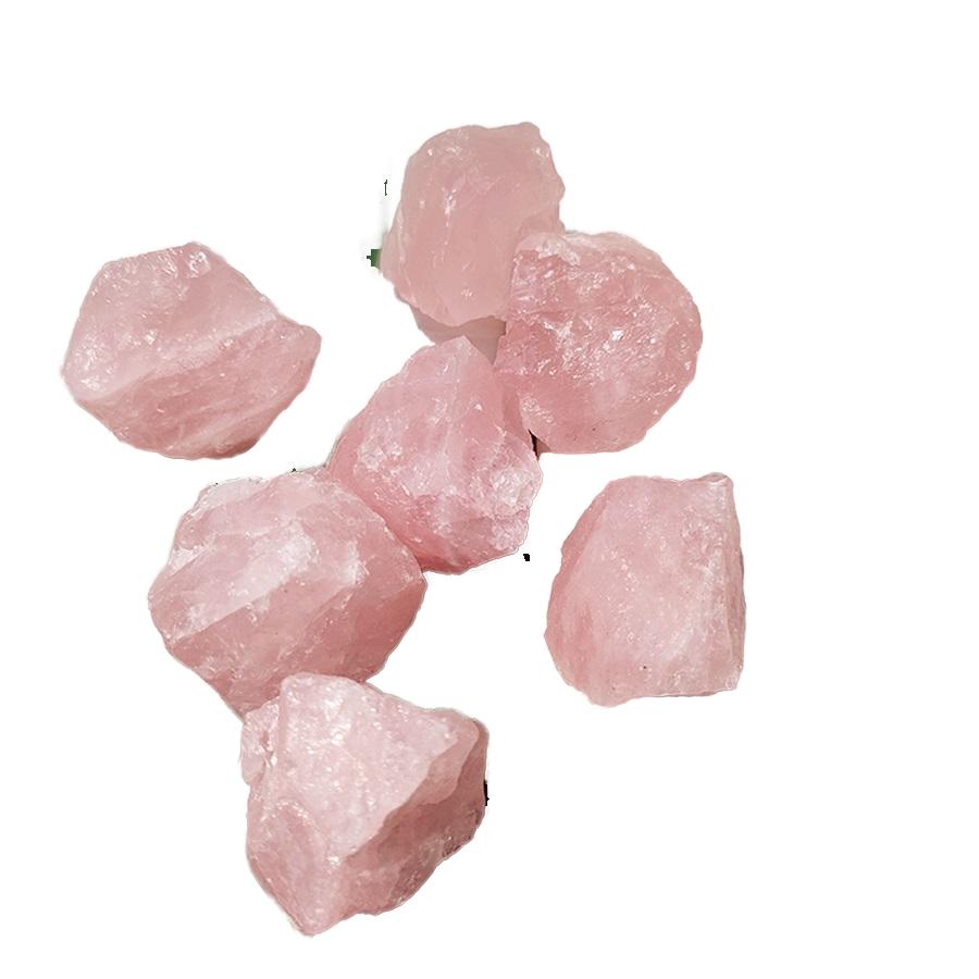 HZ Lila Edelsteine Natürliche Unregelmäßige Rosenquarz Reiki Perle Heilkristall Anhänger Schmuck