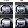 1 Set Car Rearview Protective Side Windows Sticker, Anti Fog Glare Rainproof Waterproof Mirror Film Clear Nano Coating Accessory
