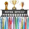 Metal Award Display Shelf With Wall Hook For Trophy And Medal Organization In Offices