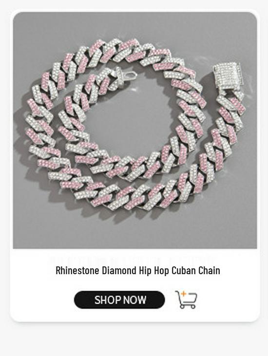 12mm Full Diamond Hip Hop Necklace: Men's Punk Retro Ins Style Exclusive