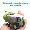 4Pcs/Set 1:55 Farm Tractor Toy with Rear Carrier Bucket Movable Joints Realistic Toddlers Die-cast Harvester Truck Model Playset Boys Gift