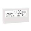 Black Alarm Clock Home Humidity Indoor Temperature LCD Screen
