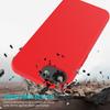 (iPhone 16e, Red) For iPhone 16e Case Drop Proof Liquid Silicone Soft Lining Back Phone Cover