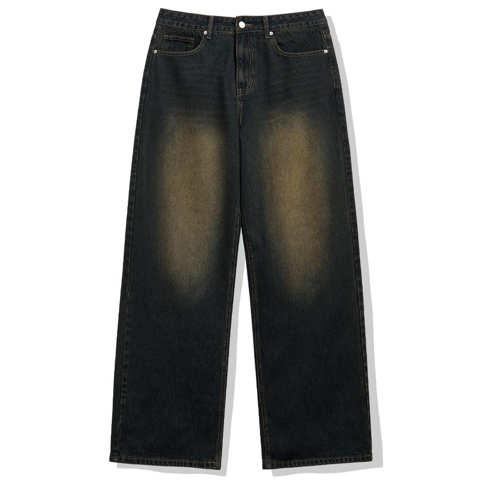 ULIFEZIP [2Pack] Normal Washed Wide Cotton Pants 2 Colors [Ulzp_0002] (C Type)