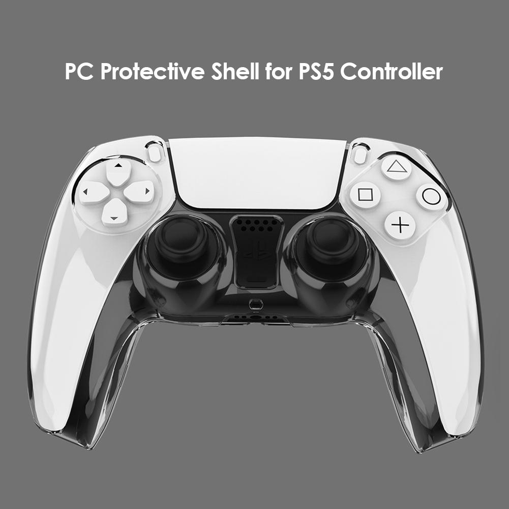 Clear Hard Case Protective Cover For PS5 DualSense Skin Shell Ultra Slim Transparent PC Cover for Sony PlayStation 5 Controller