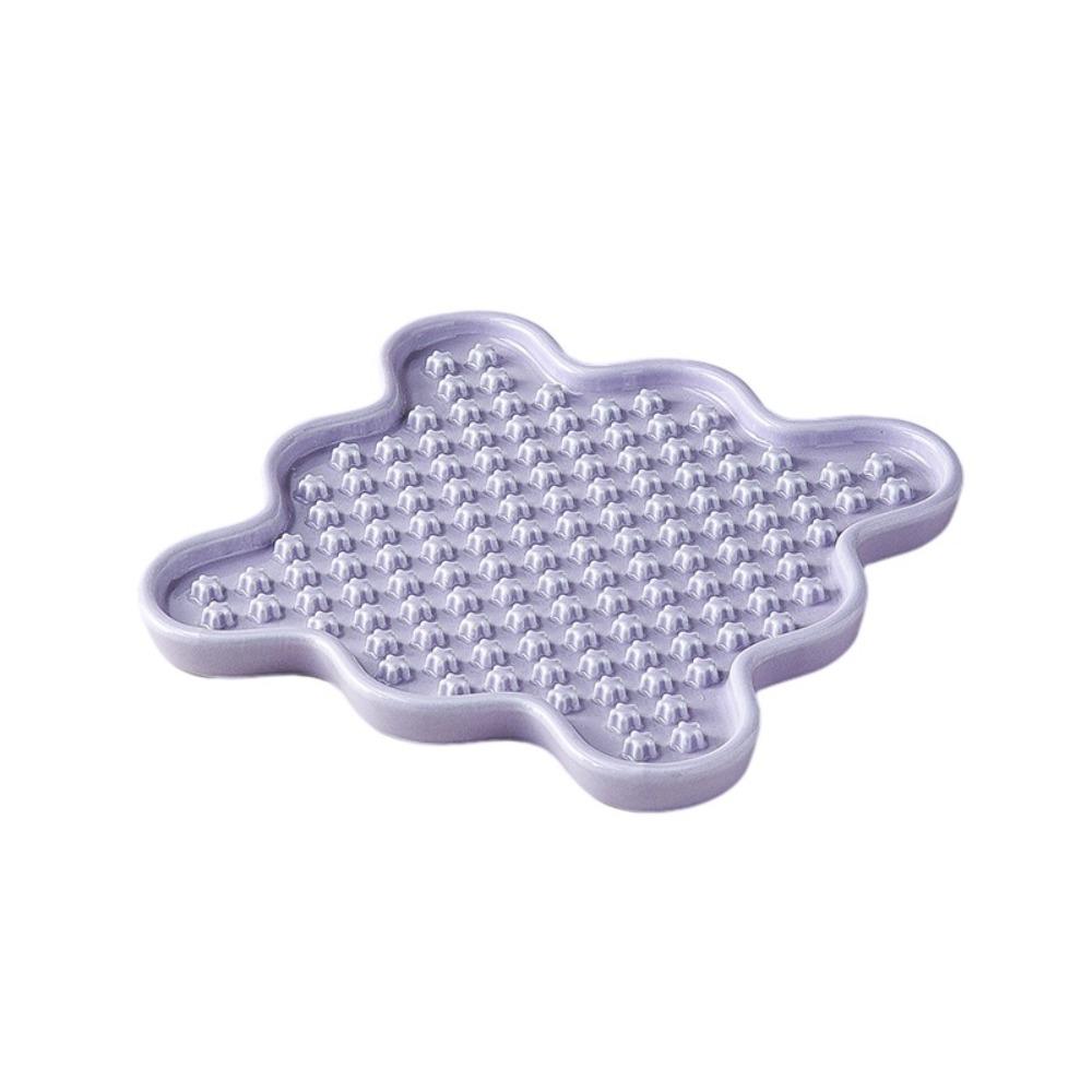 Anti Choking Pet Slow Fooder Ceramic Pet Canning Lick Tray Dog Food Bowl  for Feeding