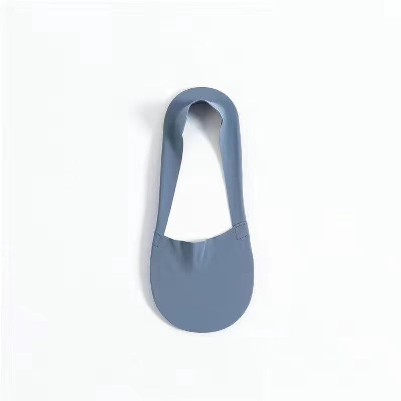 Women's Summer Thin Crew Socks - Low Cut, Non-Slip, Heel-less, Seamless Ice Silk, Pure Cotton, Solid Color.