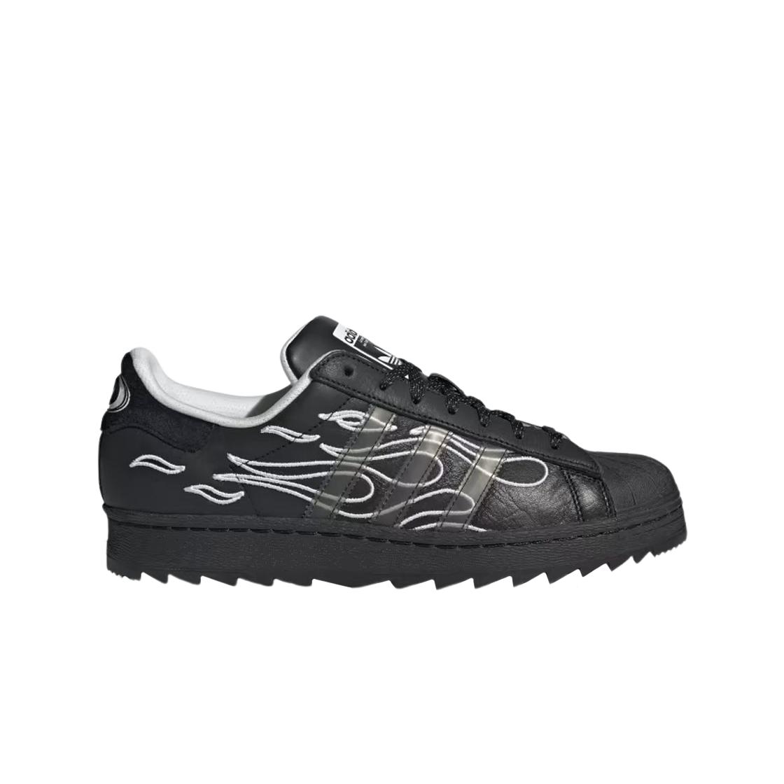 

Мужские кроссовки Adidas x NSRC Superstar Ripple Core Black Transl ID2176