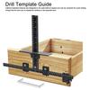 Cabinet Hardware Jig Aluminum Alloy Cabinet Handle Template Punch Locator Drill Template Guide for Doors and Drawers