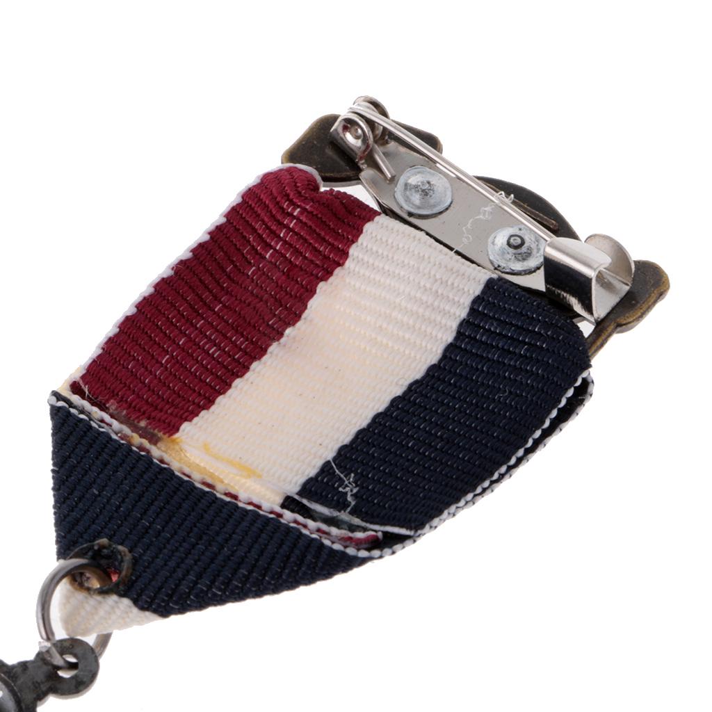 2 stykker unisex vintage marine stil dress medalje brosje jakkeslag Pin punk smykker
