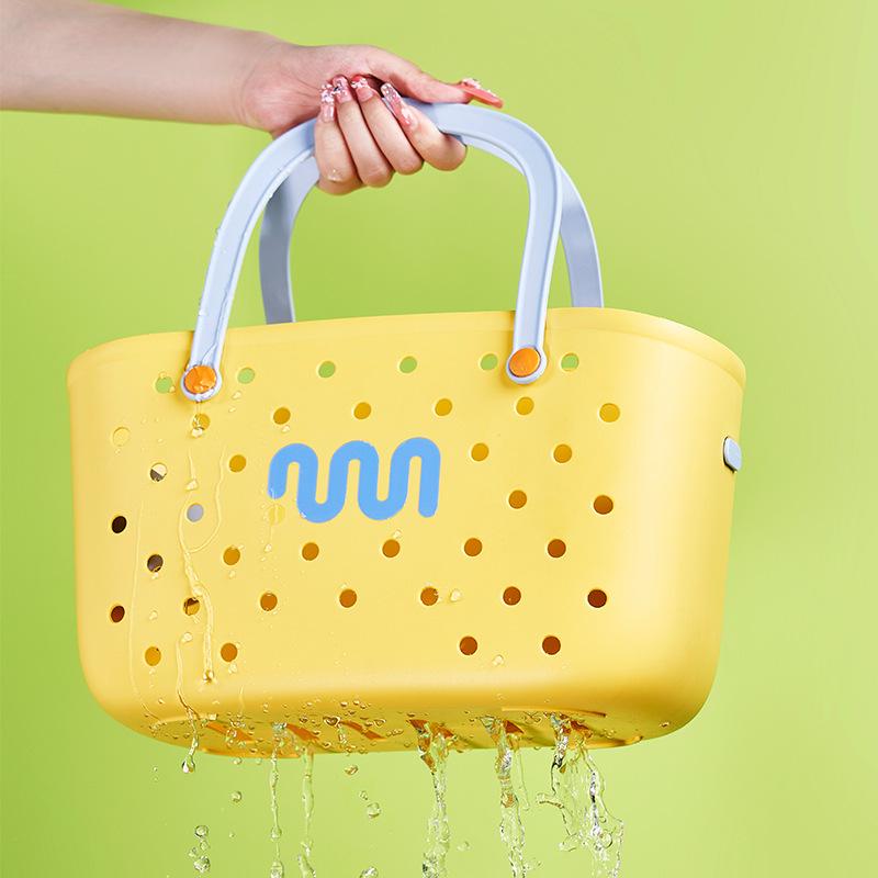 Dámský koupelnový úložný koš s velkou kapacitou a odtokem