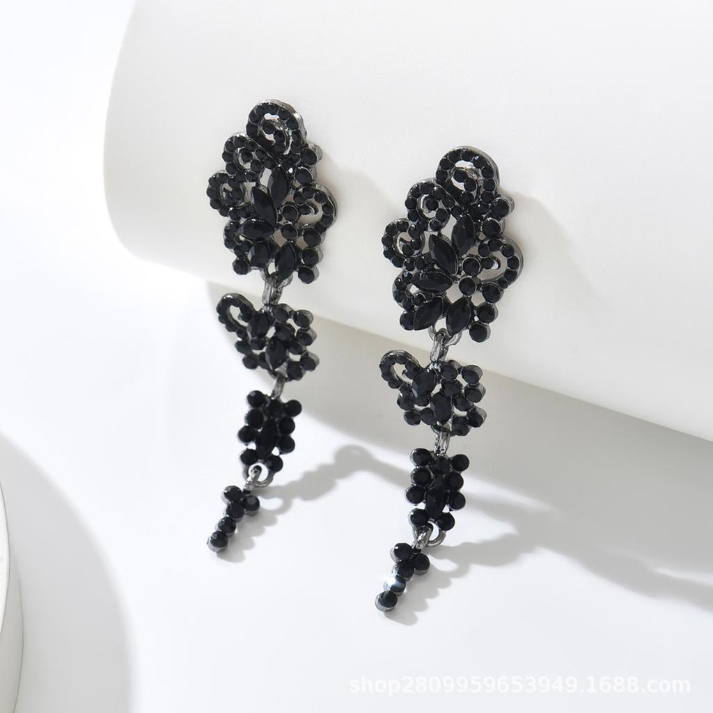 High-end fashion earrings Phoenix water drop shape long women's accessories pendant earrings