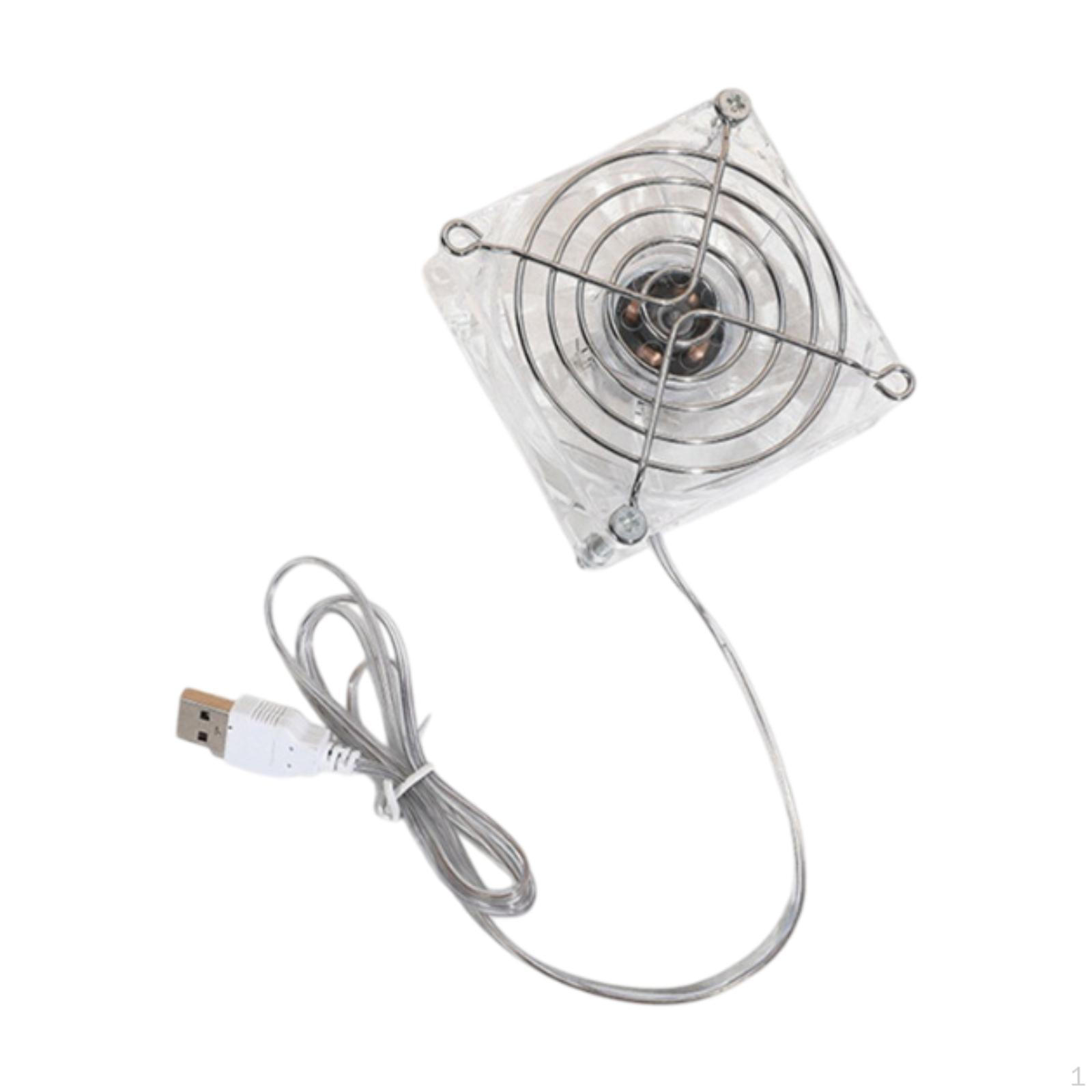 Hamster Cooling Fan Summer Air Cage Accessories, Acrylic Guinea Pig Decor for