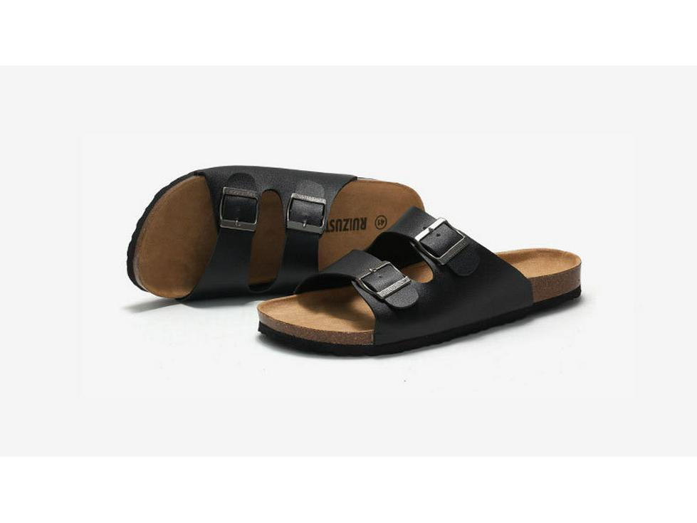 Korean Style Men's Cork Slippers: Trendy Summer Beach Flip-Flops & Casual Sandals