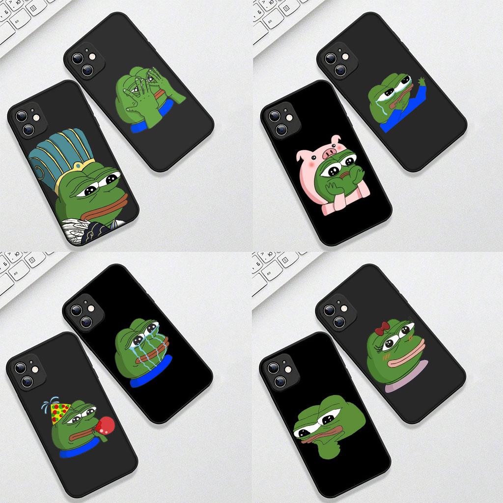 Funny Sad Frog Pepe Casing Phone Cover for Samsung Galaxy A05 A06 A14 A50 A51 A52 A12 A13 A23 A70 A07 A25 A26 M53 A56 Soft Case