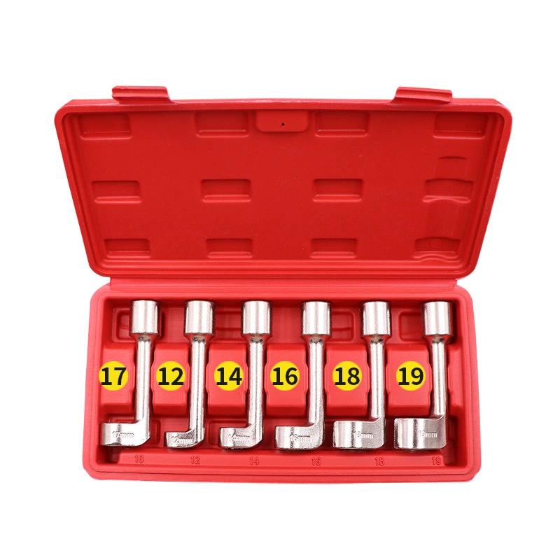 6pcs/set Diesel Fuel Injector Line Injection Socket Wrench Set Fuel Injection Pipe Socket Wrench for Car Repair Tools
