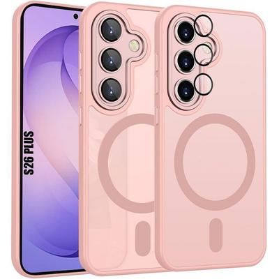 Shockproof Case - BOOLING - for Samsung Galaxy S26 Plus - Magnetic Circle Camera Protection - Pink