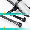 Fascetta in Nylon Retrattile Rilasciabile 200*8*200 - Fibbia di Fissaggio in Plastica