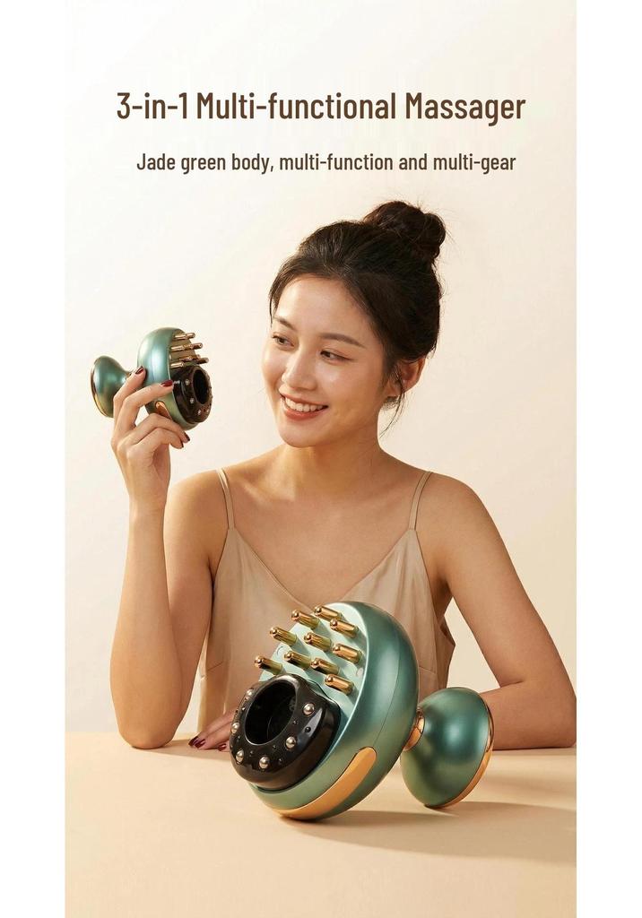 35-Speed EMS Microcurrent Full Body Gua Sha & Cupping Massager