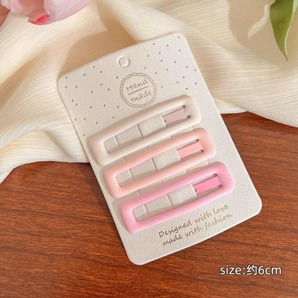 3/4Pcs/Set Women Girls Fashion Coffee Color Geometric Star Ornament Hair Clips Adult Sweet Hairpins Female Cute Hair Accessories