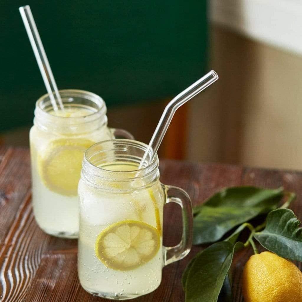 6Pcs 3sizes Glass Straws Reusable Drinking Straws for Cocktail Smoothies Transparent Eco-Friendly Long Bottles Glass Straws