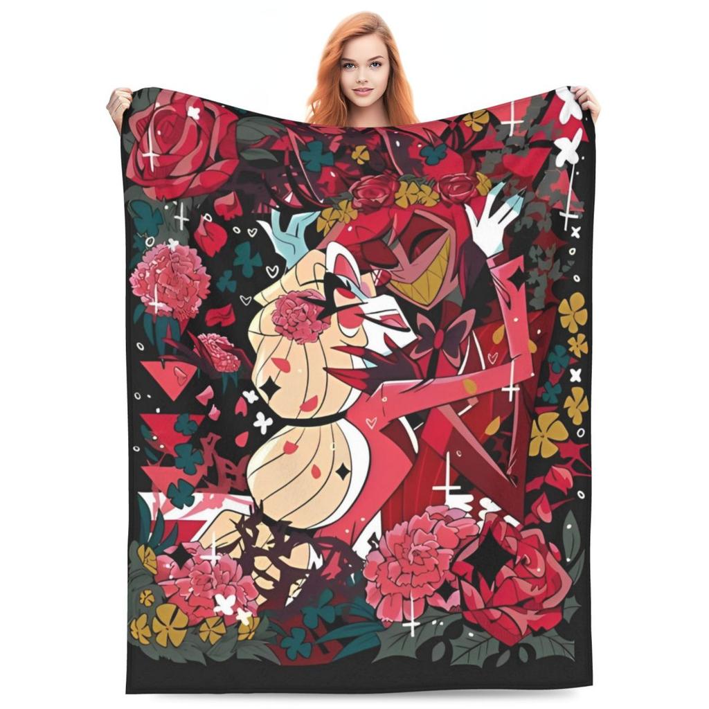 VOX H-Hazbin Hotel Alastor Game Blanket Quality Warm Bedding Throws Winter Picnic Bedroom Comfortable Bedspread