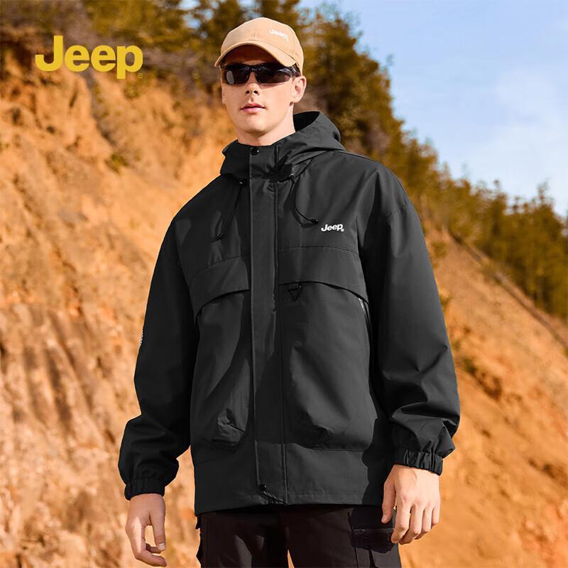 Jeep P843MWJ733 Outdoor Windproof Waterproof Jacket M