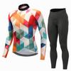 Mens Long Sleeve Cycling Jersey Shorts Set Mountain Bike Riding In