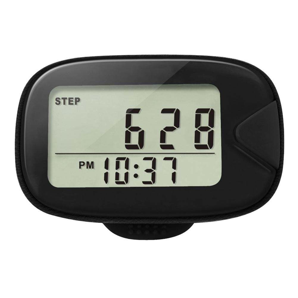

Walking Pedometer Clip On Step Counter LCD Display Portable Pedometer Multi-Function Electronic Pedometer for Walking Running чёрный