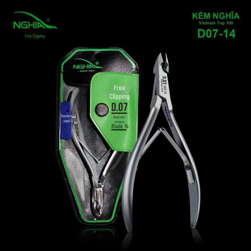 

Ножницы для восстановления кутикулы и небольшой нож для удаления омертвевшей кожи Nghia Vietnam Yishou D07.