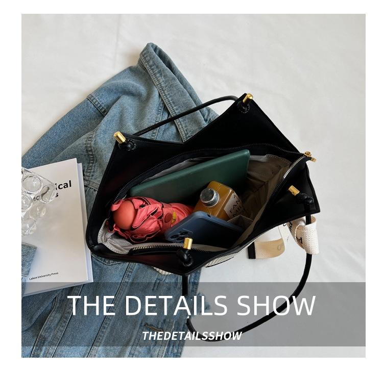 Big Bag, Women's Bag, Casual Versatile Canvas Bag, Commuting Shoulder Bag, Student Tote Bag