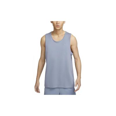 Primäres Einfarbiges Rundhals Schnelltrocknendes Atmungsaktives Lässiges Ärmelloses Weste Herren Tops Schiefergrau Steinblau DV9834-493