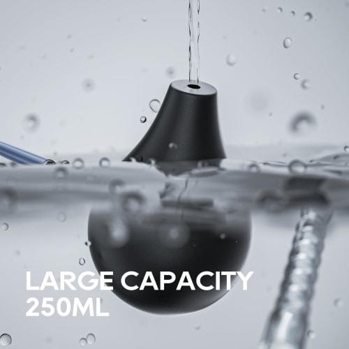 GNEGKLEAN Black Silicone Enema Bulb Kit 7.6oz Clean Anal Douche for Men Women with 19.7in Hose+4 Replaceable Nozzle (Black)