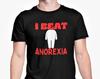 I Beat Anorexia T Shirt Fat Joke Offensive Funny Christmas Birthday Gift Friends Banter Unisex Top