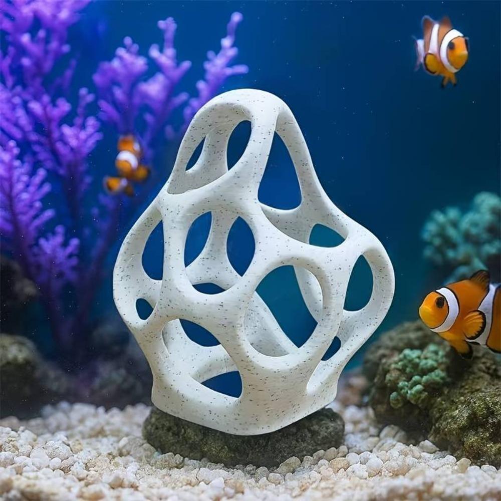 Natural Look Fish Shrimp Breeding Shelter Plastic Aquarium Hiding House  Aquarium Landscaping