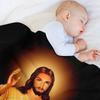 The Divine Mercy, Jesus I Trust In You, Saint Faustina, Divine Mercy Throw Blanket Machine Washable Soft Warm Blanket