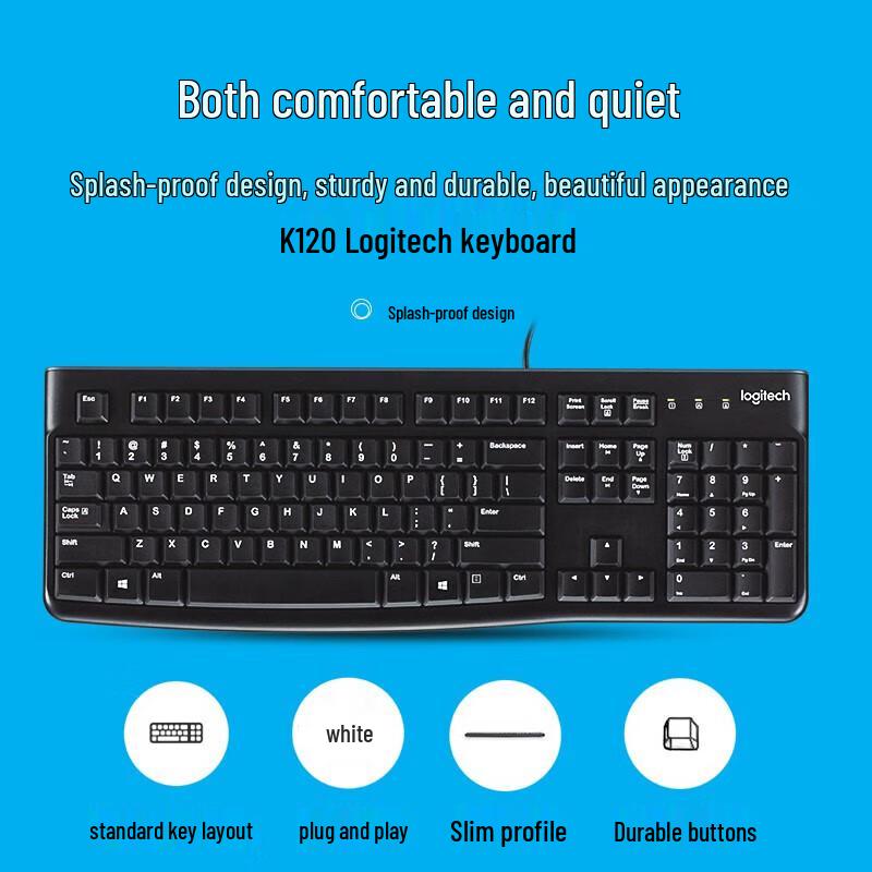 Logitech K120 Wired Office Keyboard