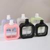 Large Capacity Refillable Travel Bottles: Shampoo, Body Wash, Hand Soap, Press-Type, Transparent