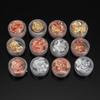 12pcs Nail Art   Paillette Flake Chip Foil Acrylic UV Gel Paper Decor