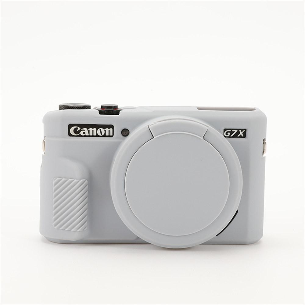 G7XII Weiche Silikon Kamera Gehäuse Hülle Für Canon G7X II G7X Mark II G7X2 Gummi Schutzhülle mit Objektivdeckel