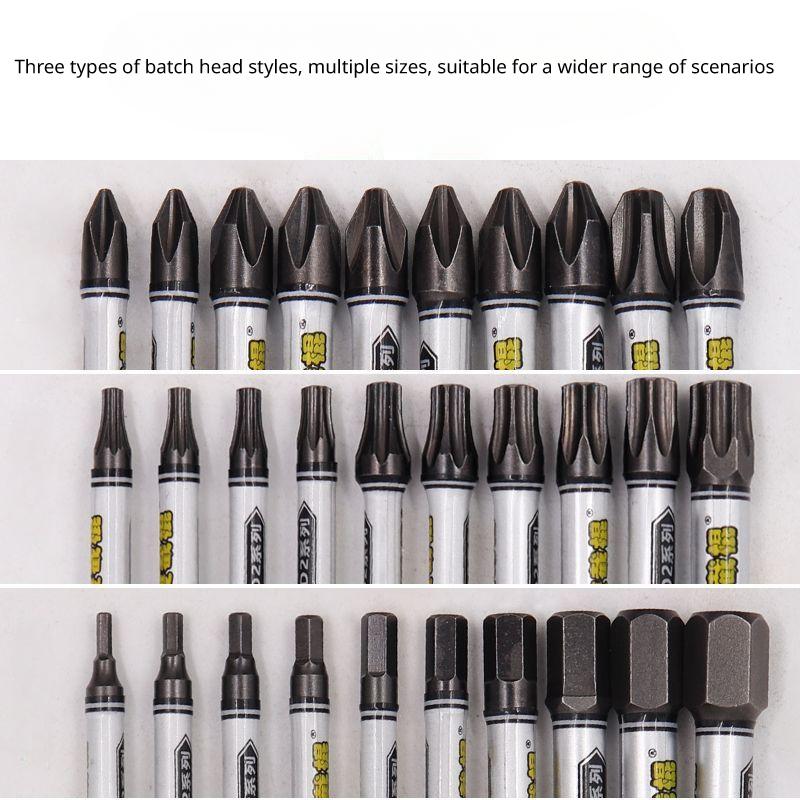 10PCS 1/4 Screwdriver Bit Set Impact Drill Batch Head Torx Hexagonal Cross Head Magnetic Tamper Proof Screwdriver Bits