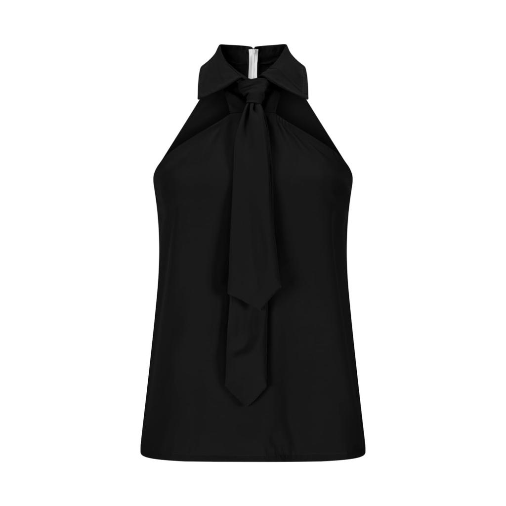 Top Primaverili da Donna Camicetta con Nodo sul Davanti Camicie Estive da Donna Top Eleganti da Donna Abbigliamento da Ufficio alla Moda