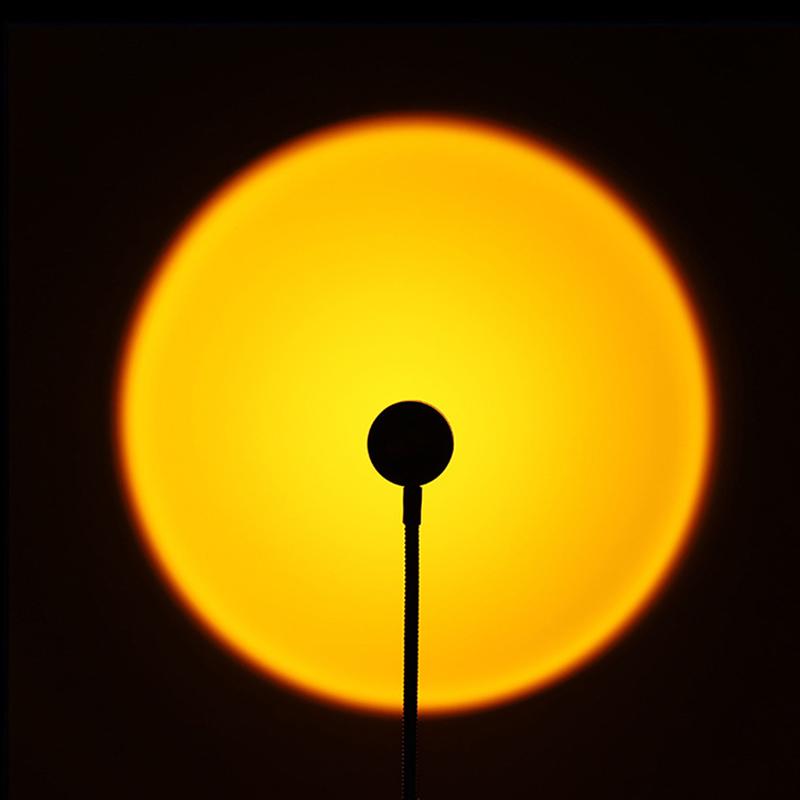 

USB закат светодиодный радужно-неоновый ночник мобильный телефон самостоятельная фотография свет настенное атмосферное освещение для украшения спальни закат