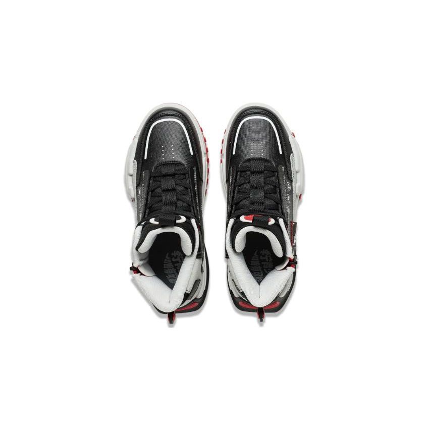 Li Ning Kids Journey 3.0 V2 Comfortable Shock Absorption High-Top Sneakers Kids Sneakers Black Gray YKCT142-11