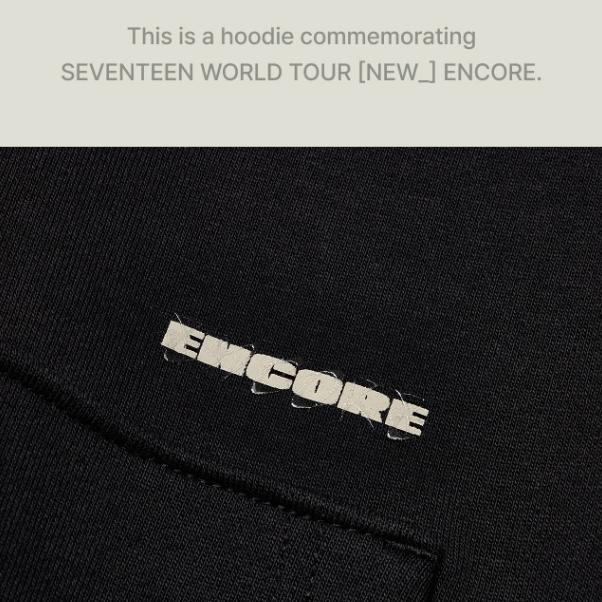 Seventeen Felpa con cappuccio World Tour NUOVO_ ENCORE